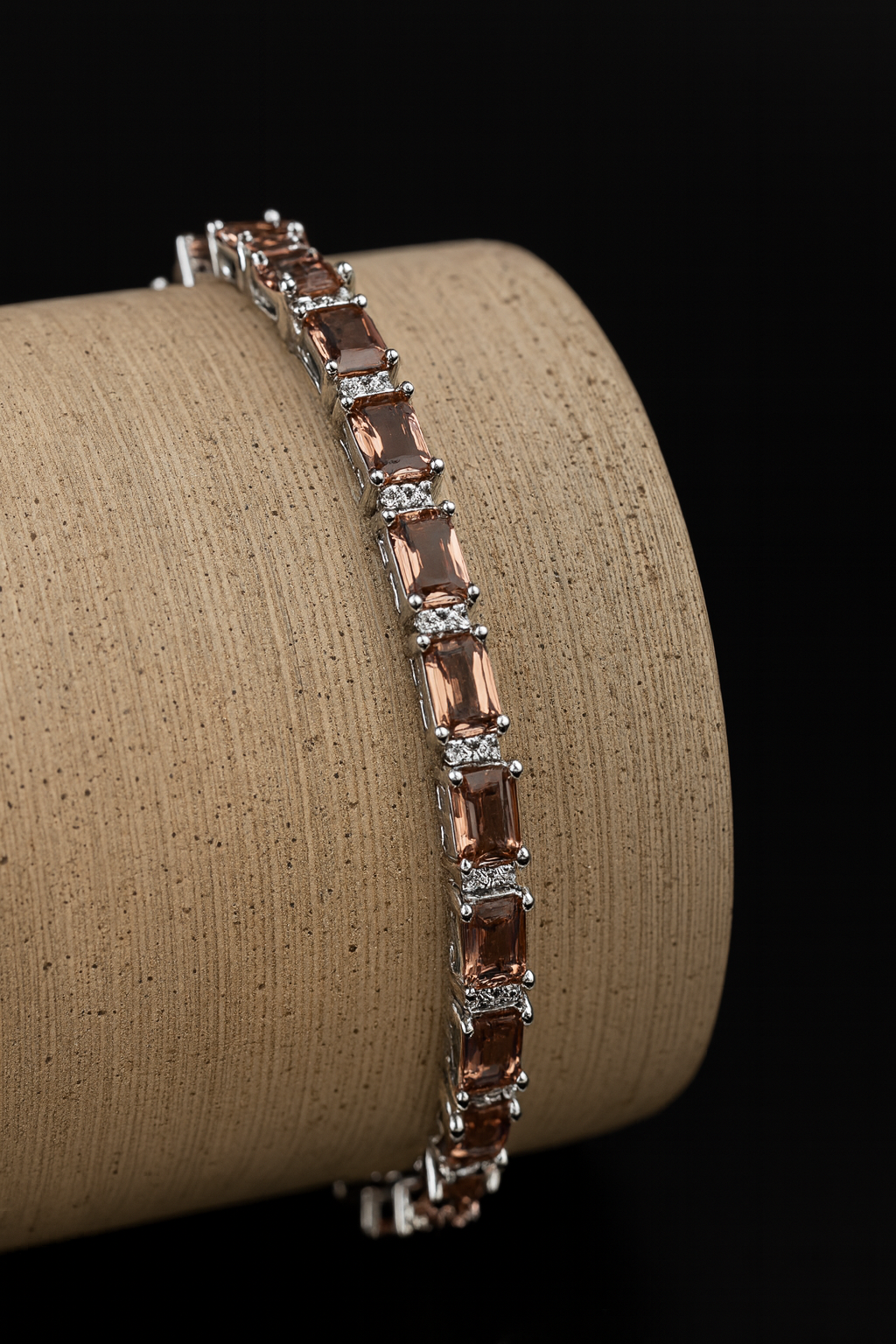 925 Sterling Silver Zultanite Tennis Bracelet • Natural Color-Change Gemstone