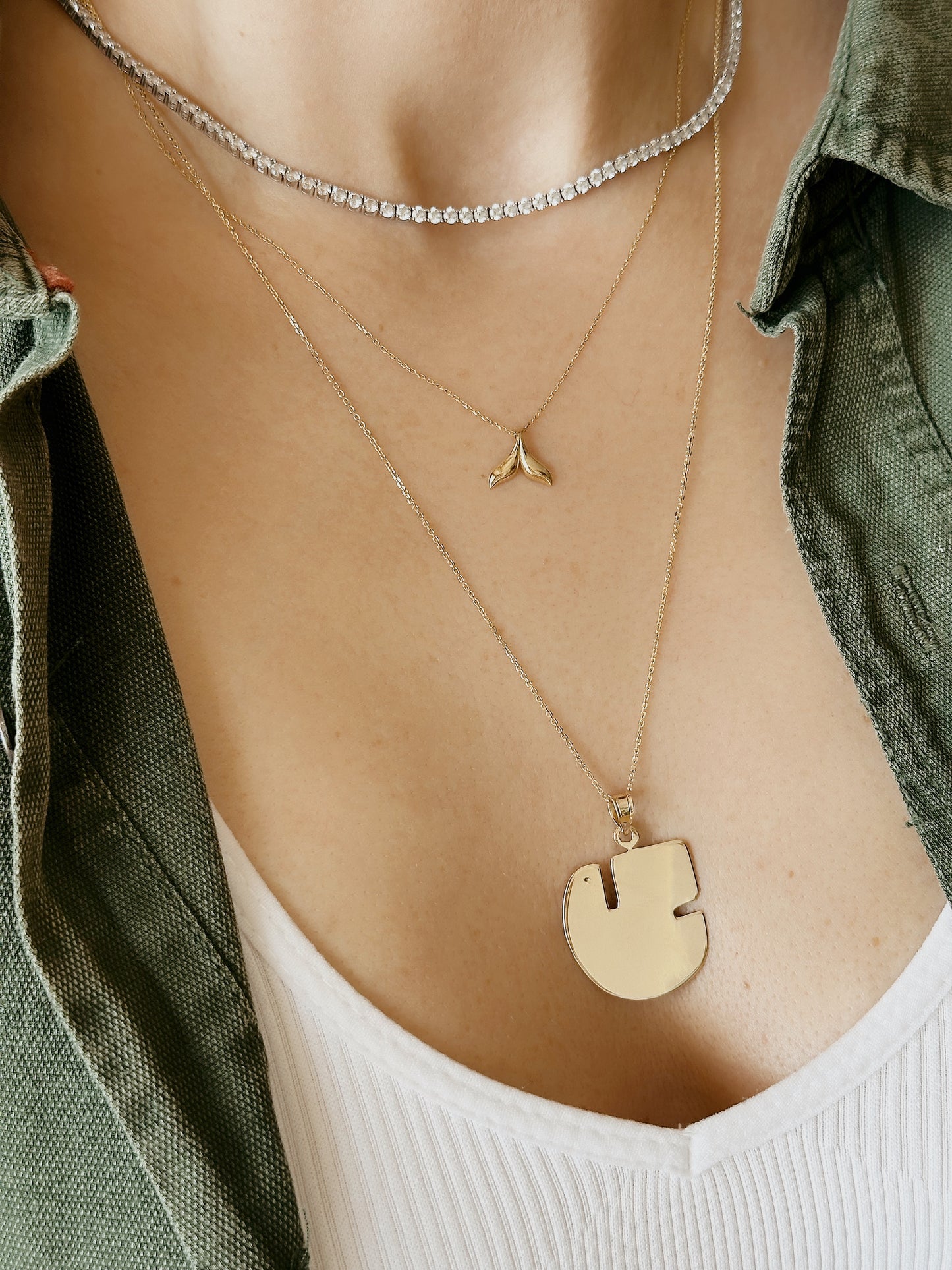 14K Solid Gold Soul Necklace, 14k Solid Gold Sielulintu - Finnish Soul Bird Pendant