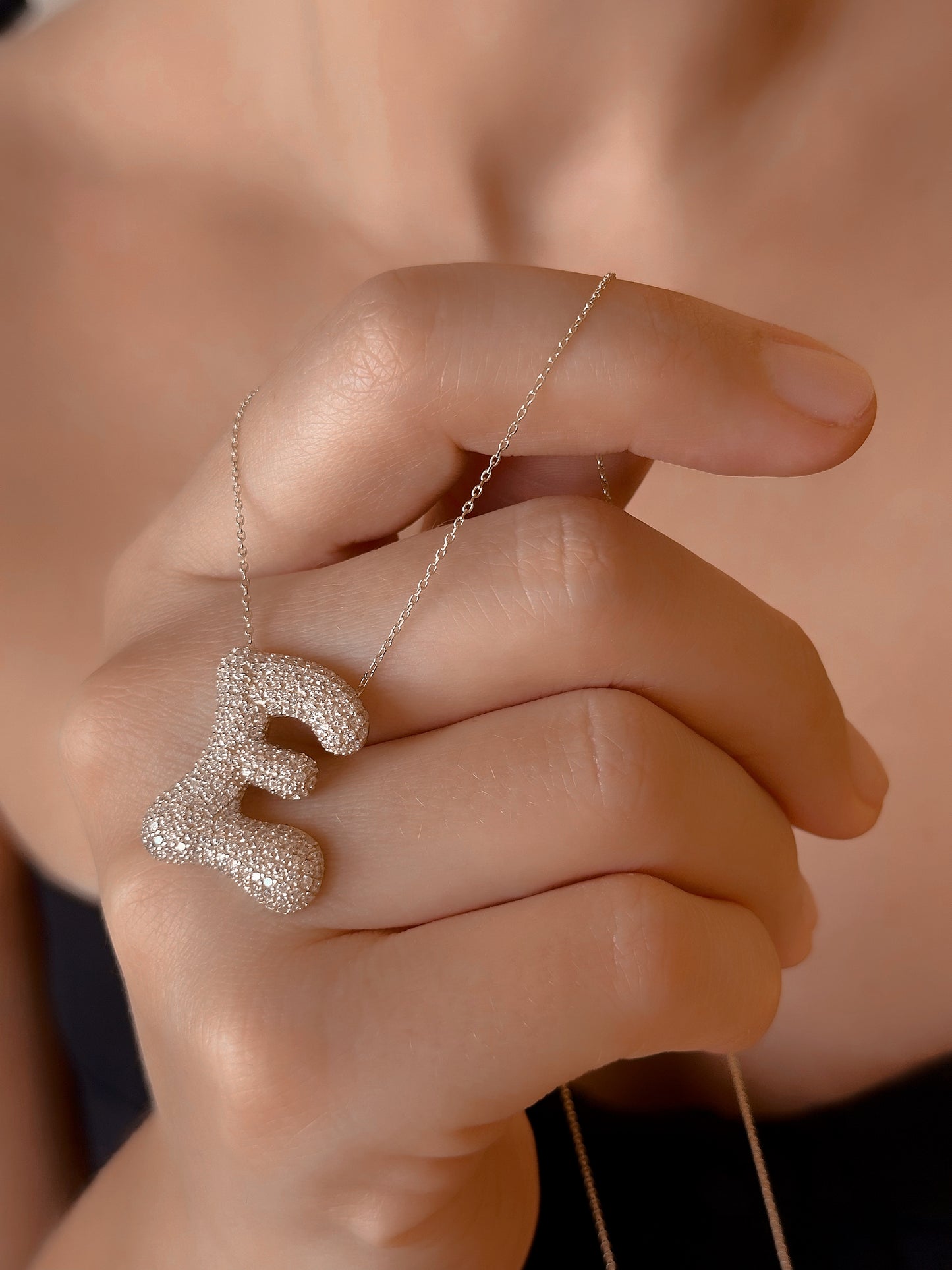 14K Gold Initial Necklace