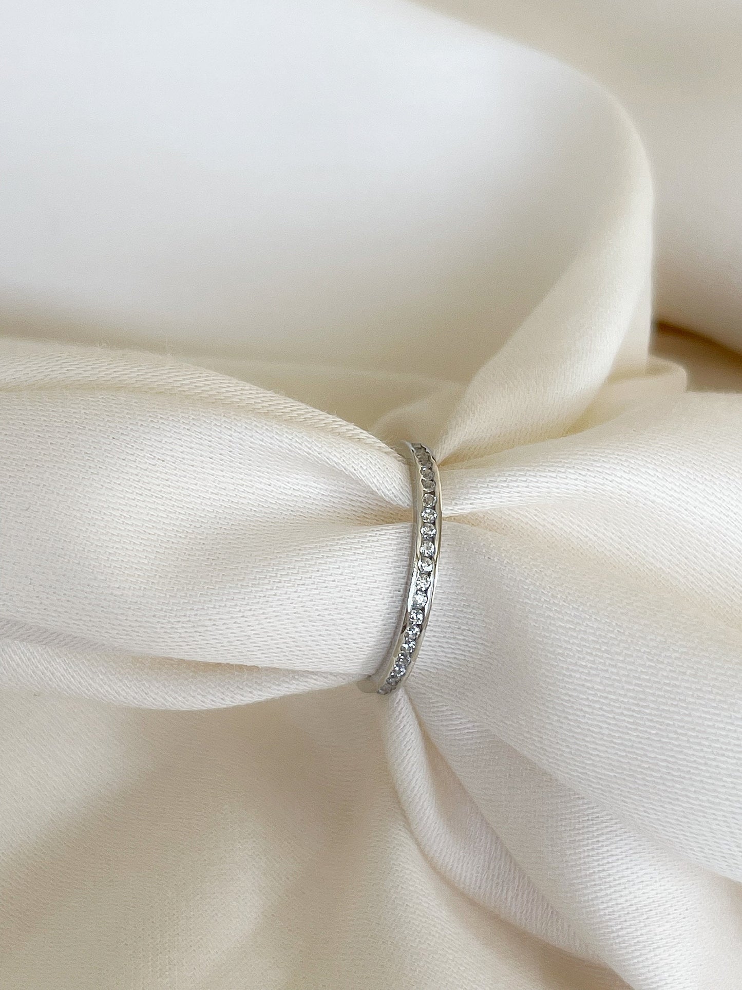 14k Solid Gold Diamond Band Wedding