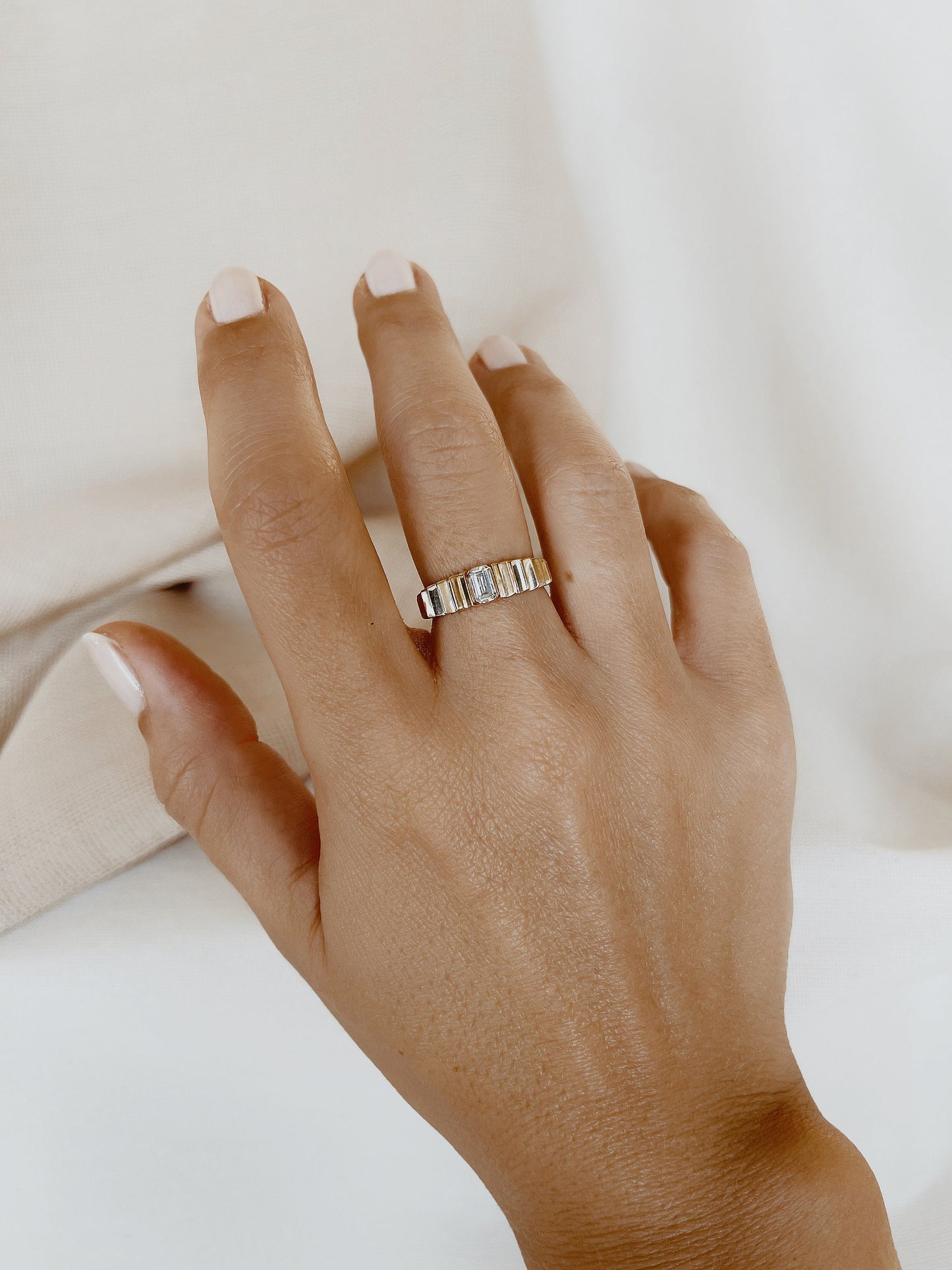 14K Vintage Patterned 14K Solid Gold Ring