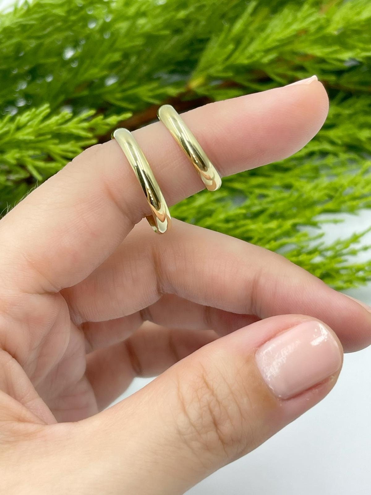 14k Solid Gold Dome Wedding Band