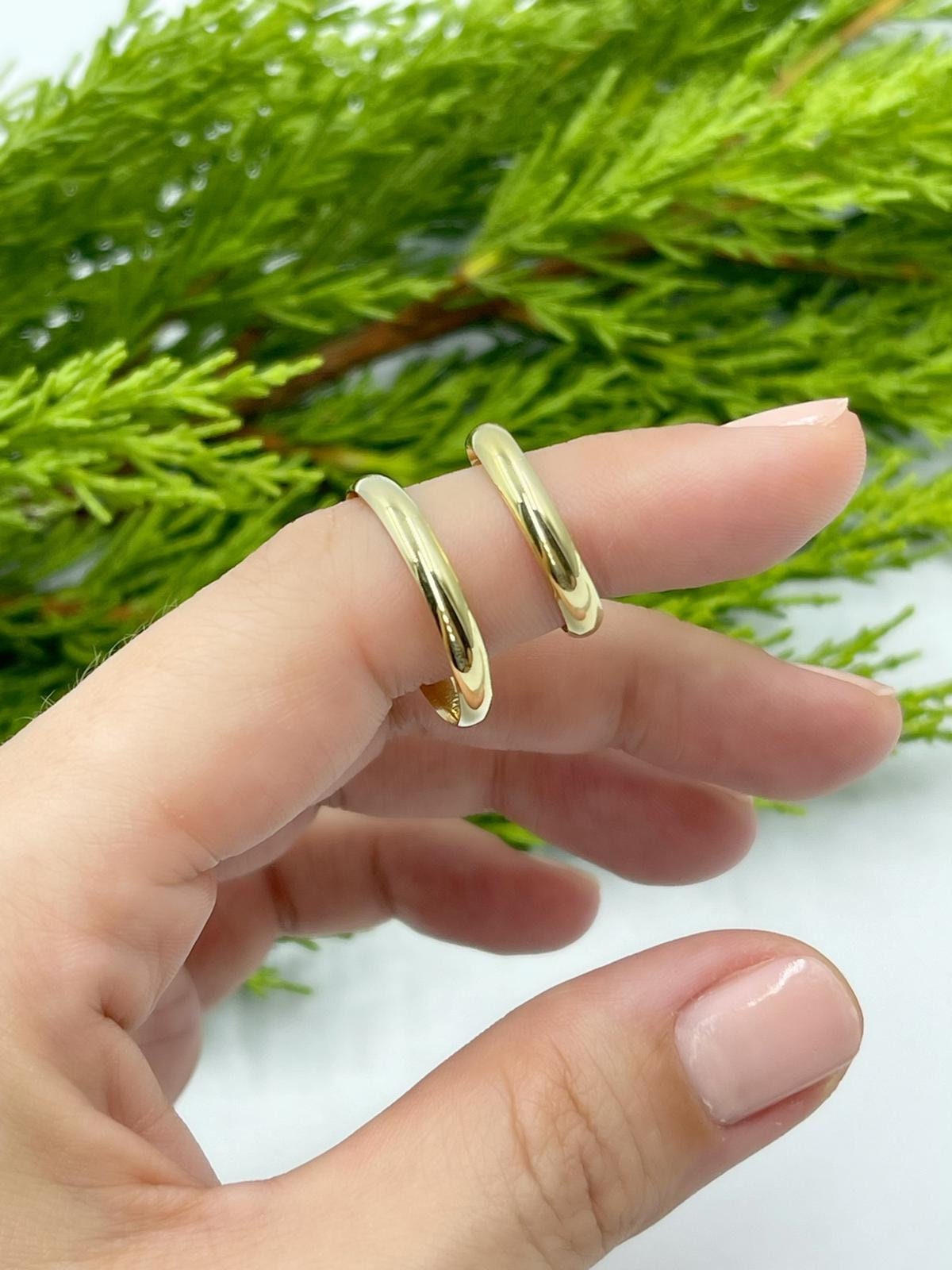 14k Solid Gold Dome Wedding Band