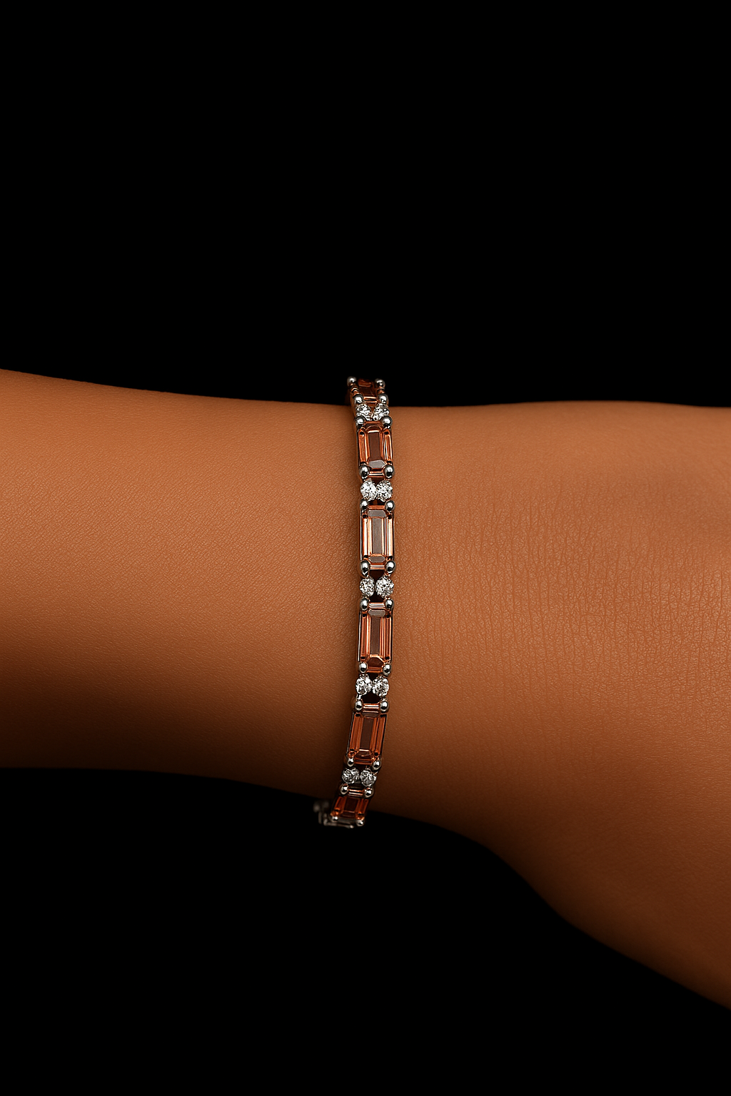 925 Sterling Silver Zultanite Tennis Bracelet • Natural Color-Change Gemstone