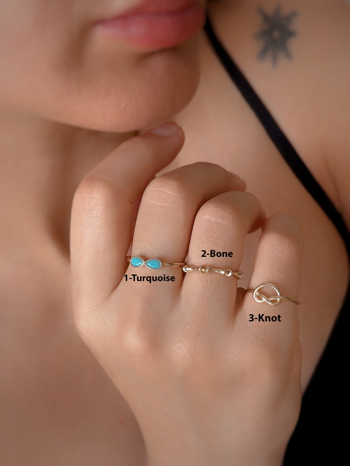 14K Stacking Set Ring