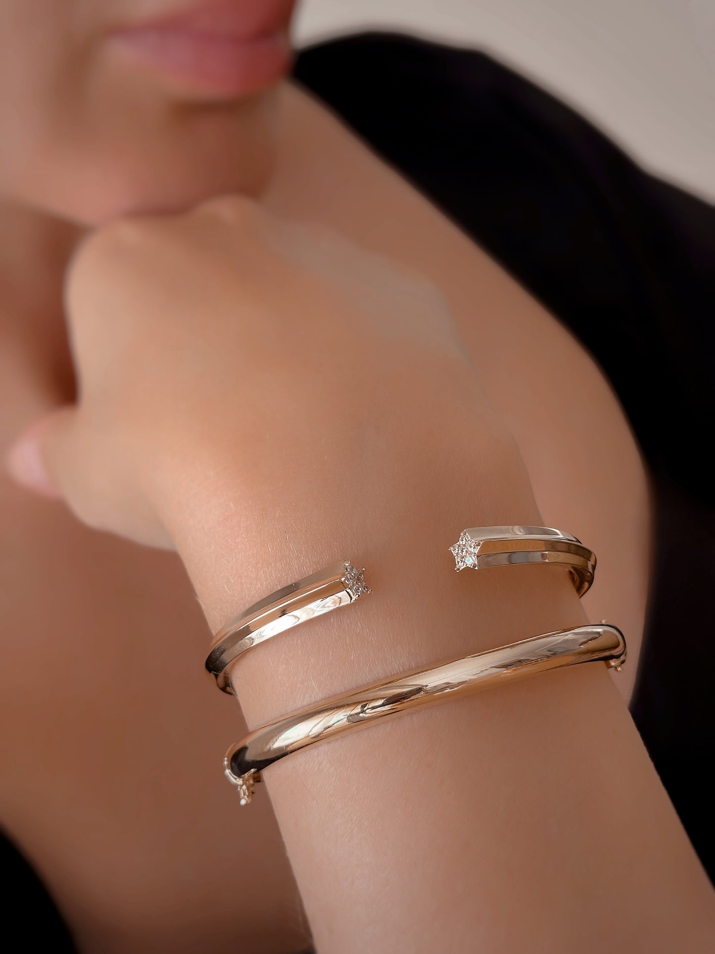 Solid Gold Double Design Bracelet