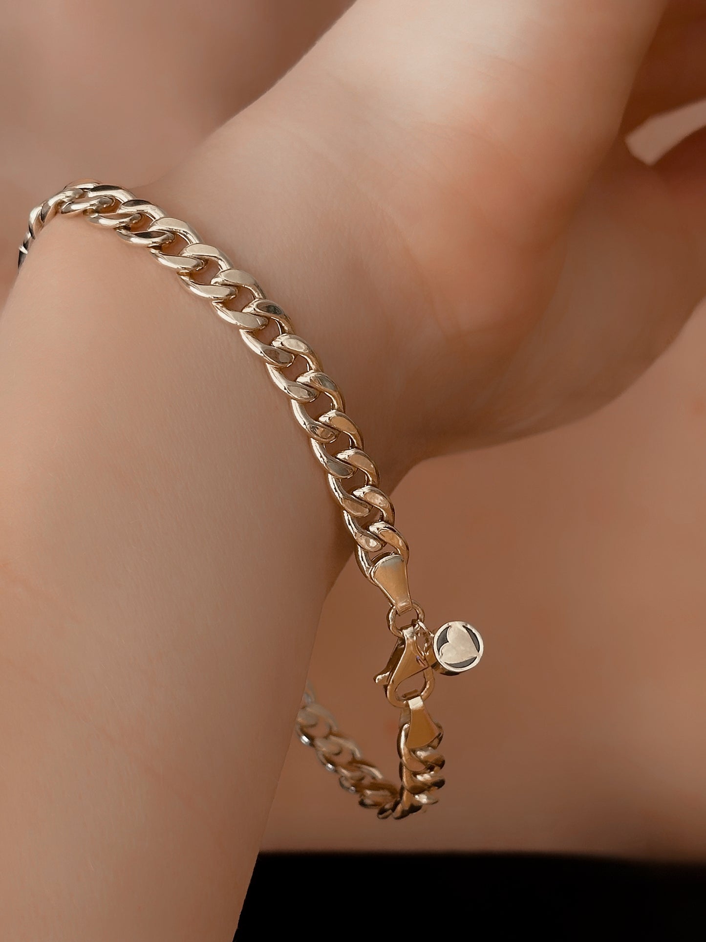 14K Gold ID Bracelet Or Disc Chain Bracelet