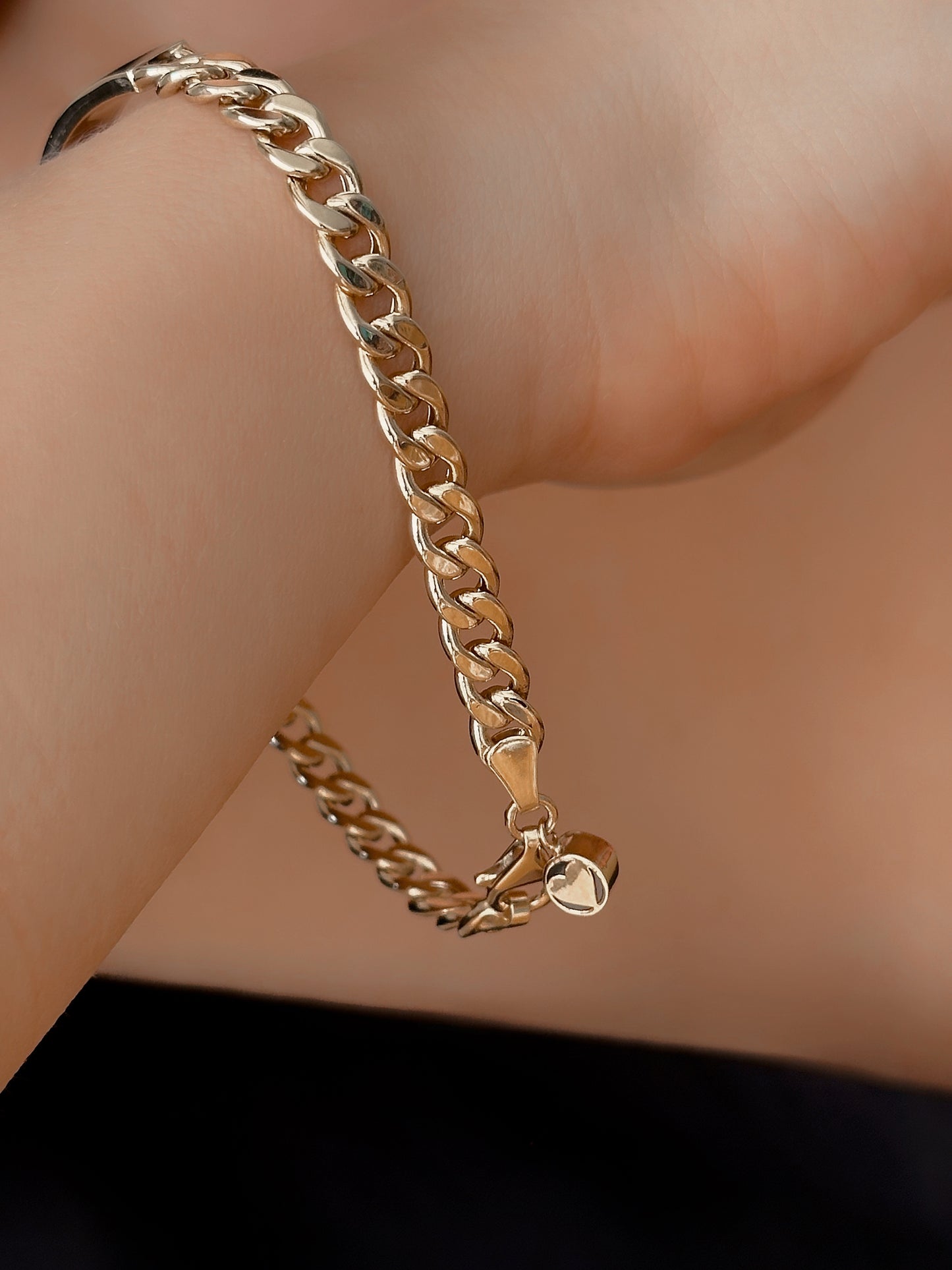 14K Gold ID Bracelet Or Disc Chain Bracelet