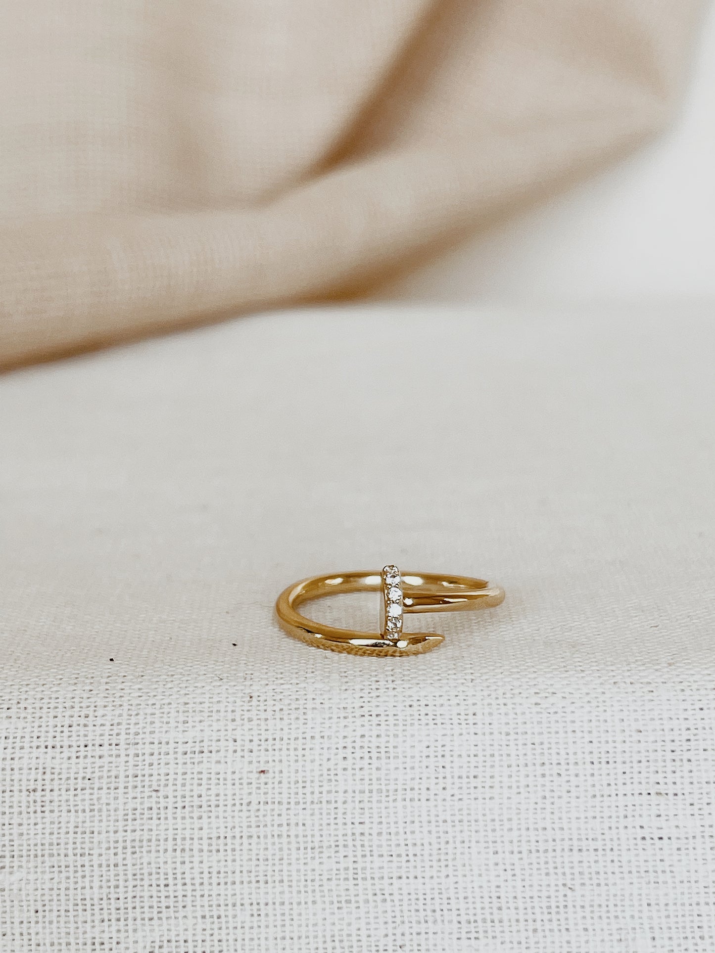 14k Solid Gold cuff Ring