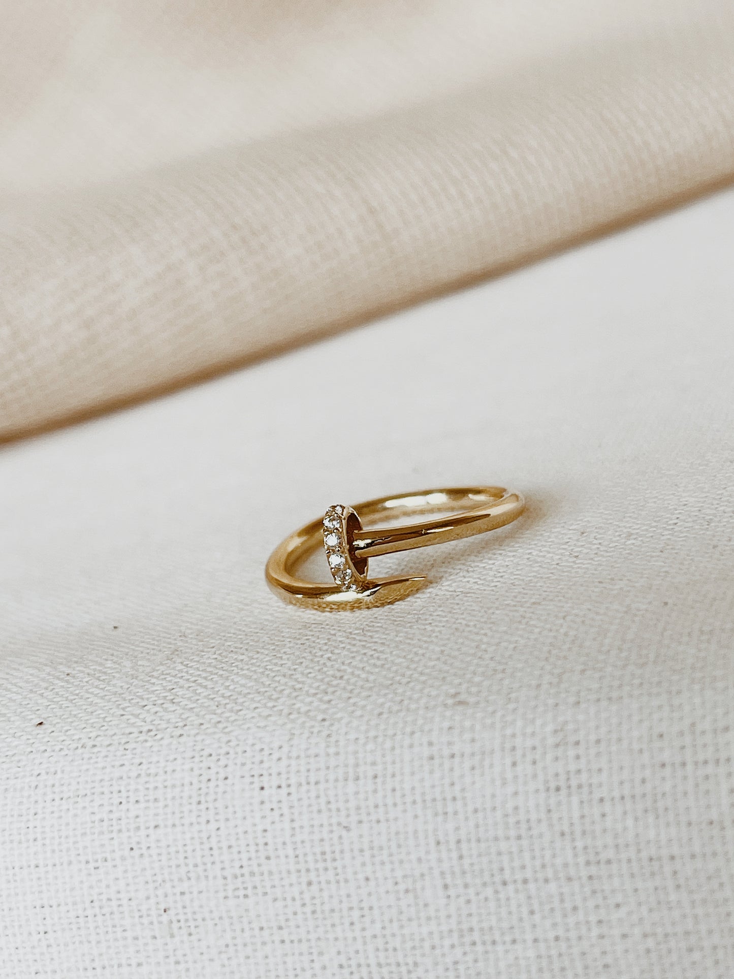 14k Solid Gold cuff Ring