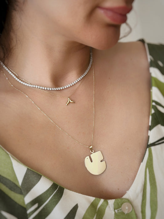 14K Solid Gold Soul Necklace, 14k Solid Gold Sielulintu - Finnish Soul Bird Pendant