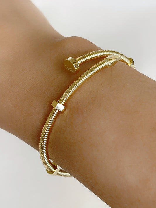 14k Bangle Bracelet, Twisted Bracelets