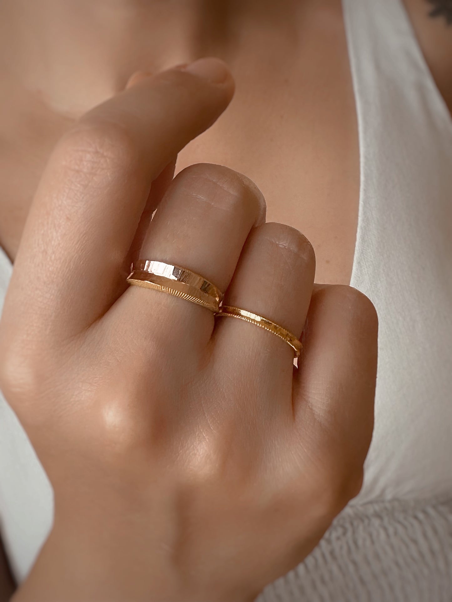 Plain And Symmetrical Set Ring