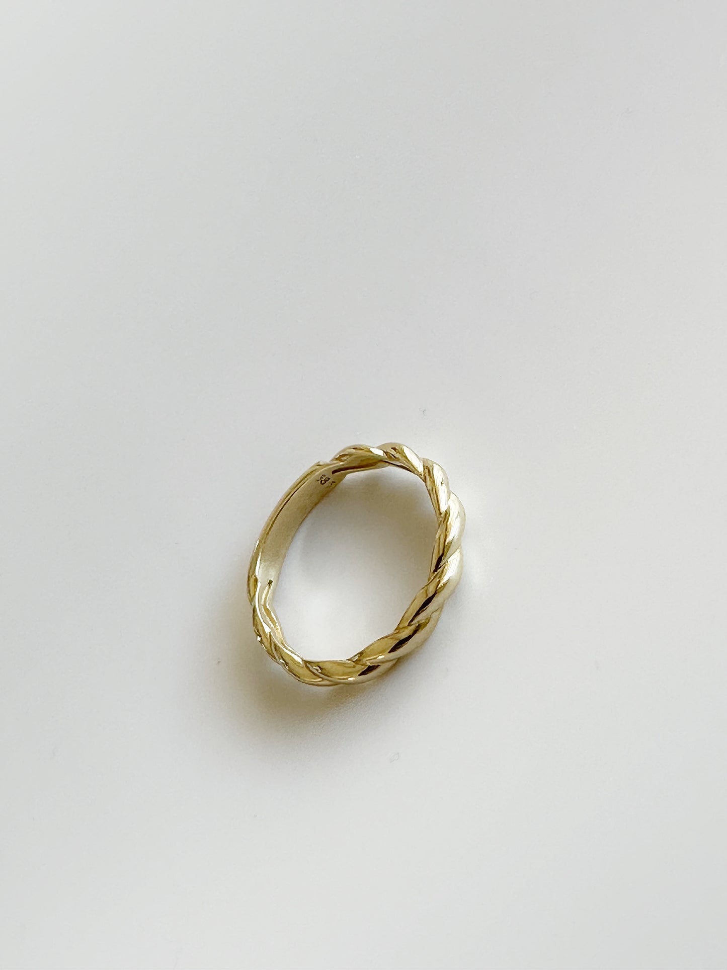 14k SOLID Gold Twist Ring