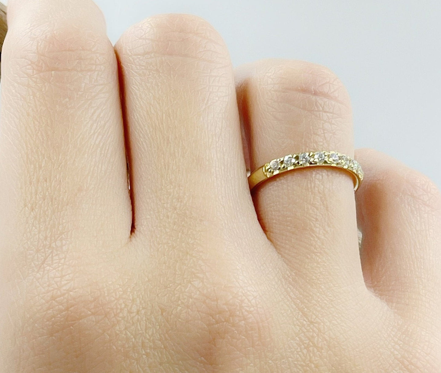 14K Solid Gold Thin Wedding Band