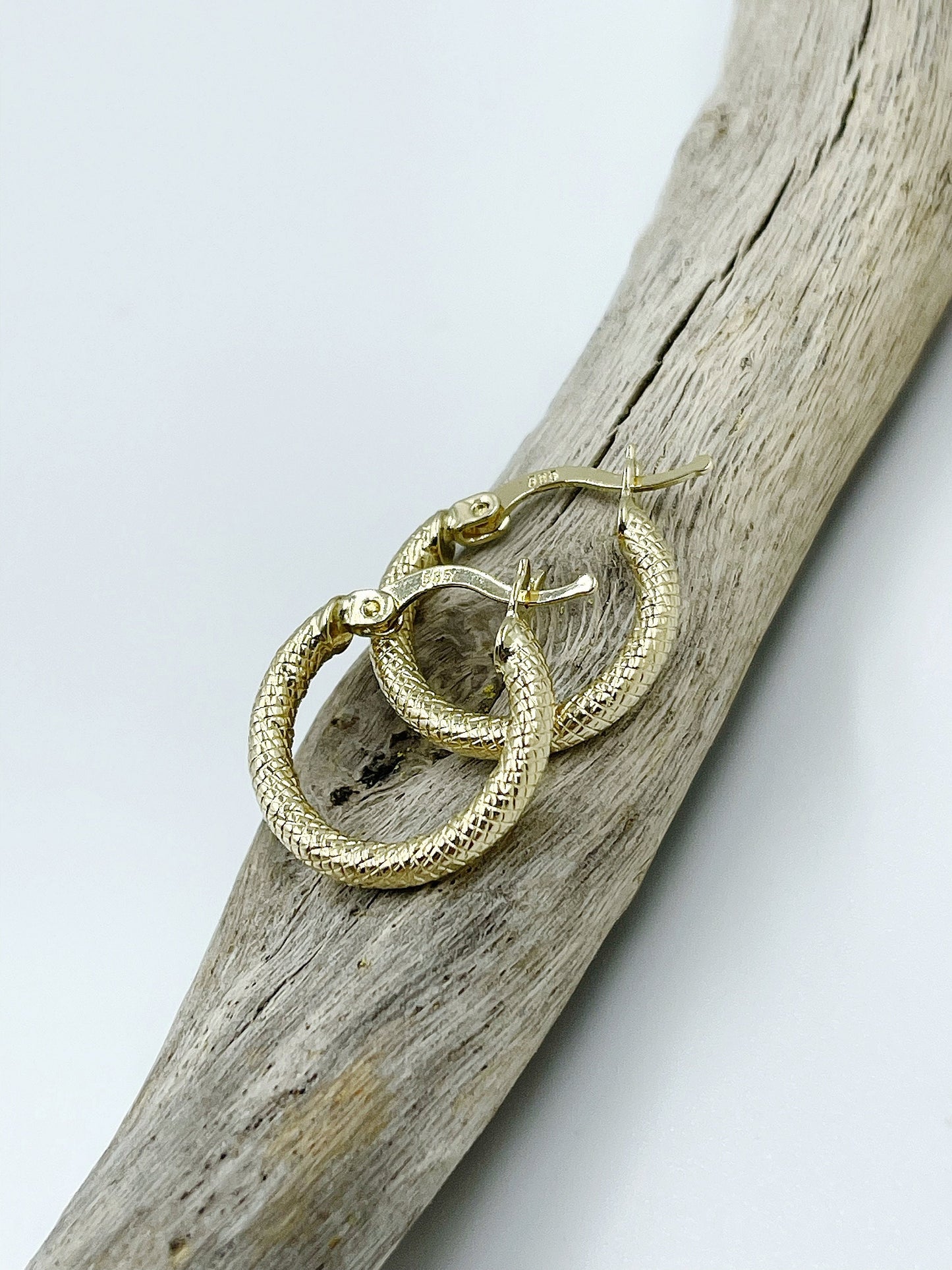 14k Solid Gold Hoop Earrings ,Minimalist Earring