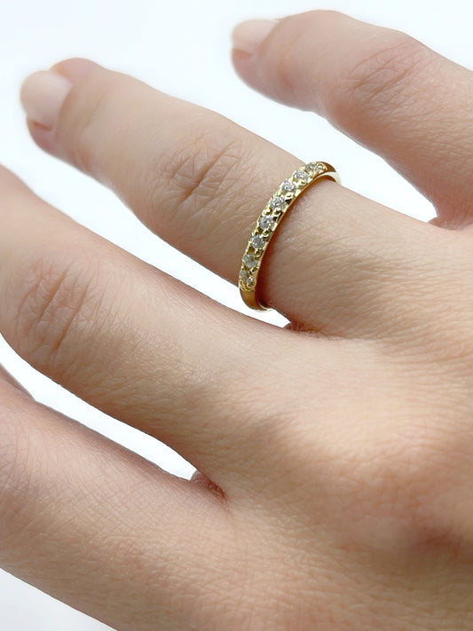 14K Solid Gold Thin Wedding Band