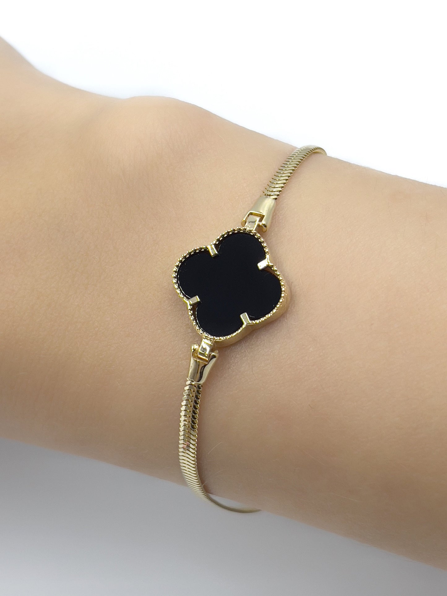 Real Solid Gold Leaf Bracelet