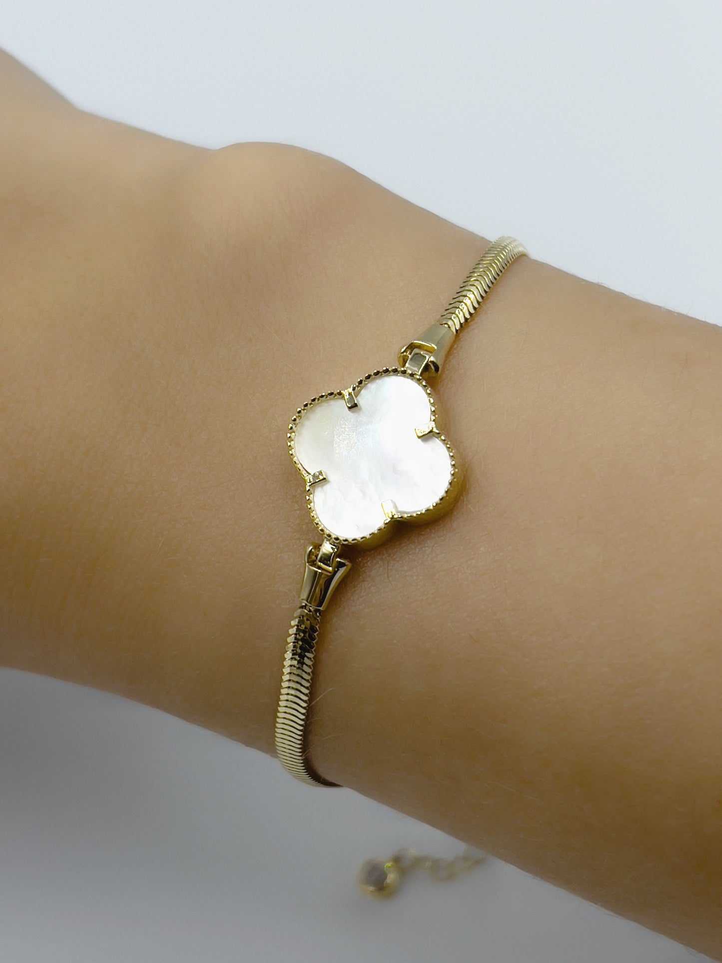 Real Solid Gold Leaf Bracelet