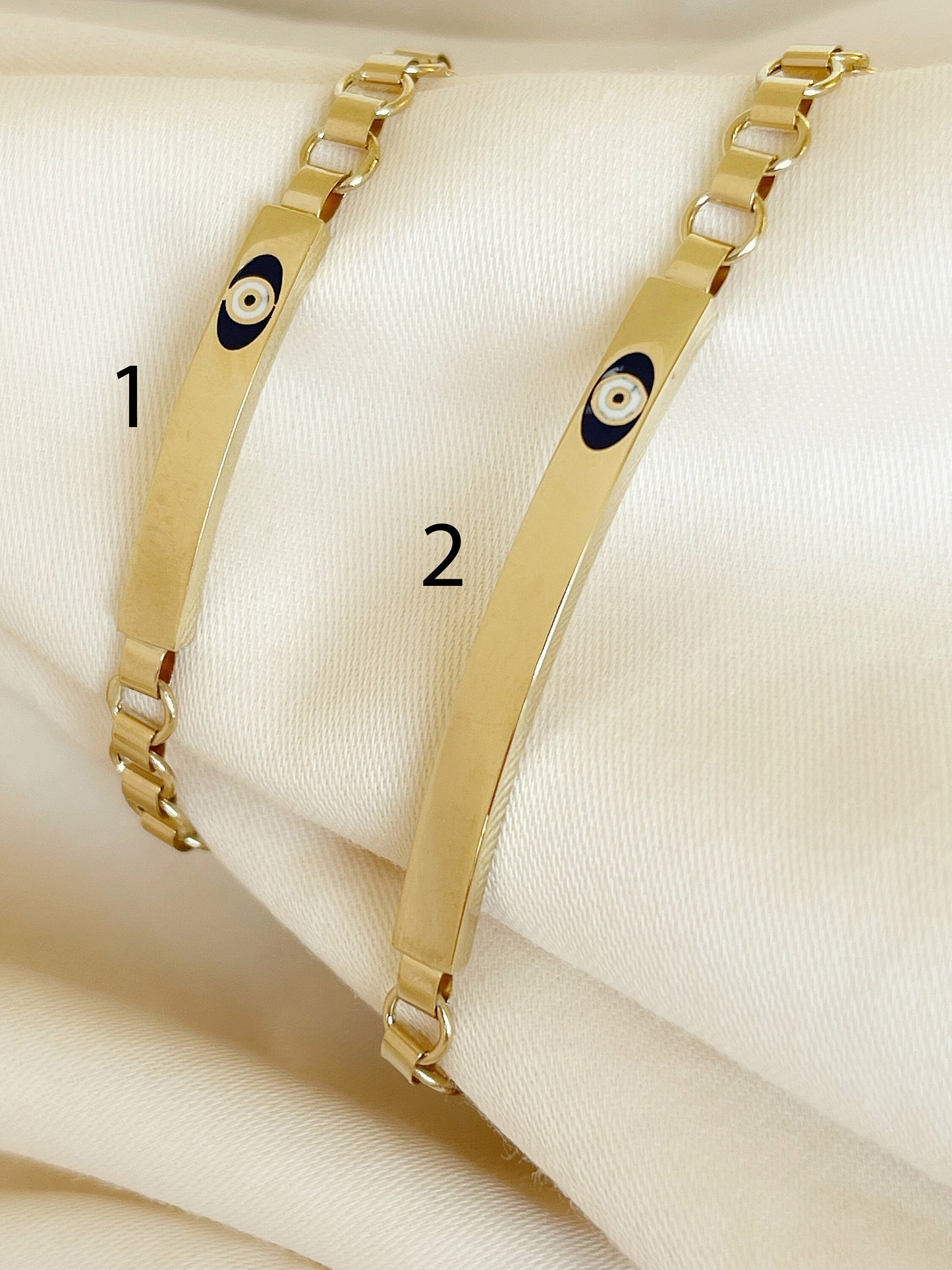 14K Gold ID Bracelet, Nameplate Bracelet