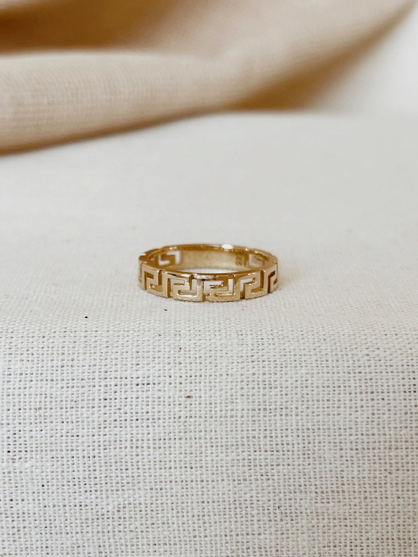 Labyrinth Ring, 14k Solid Gold Ring