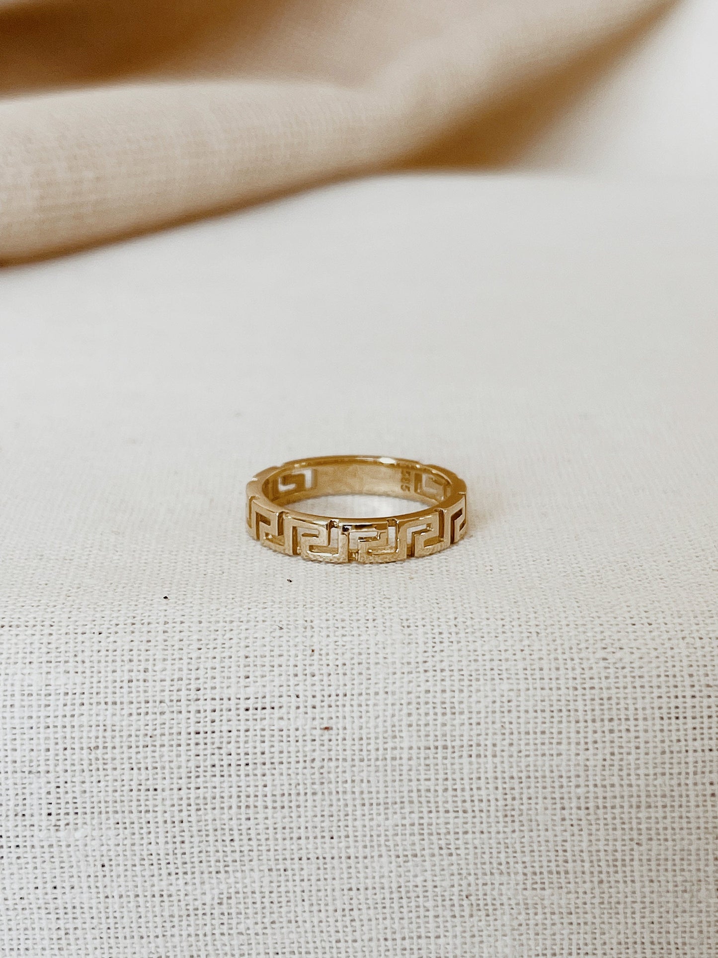 Labyrinth Ring, 14k Solid Gold Ring