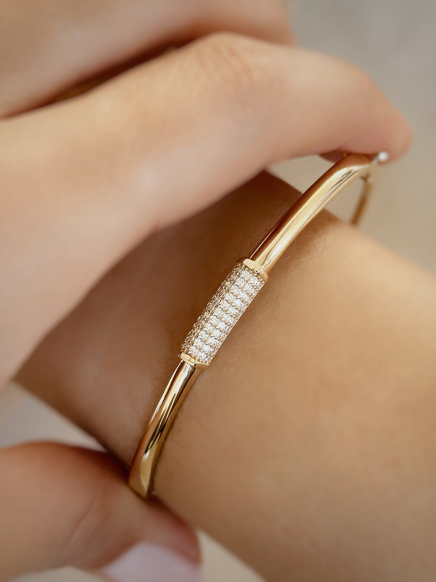 Classic Gold Bracelet, Custom Gold Bangle