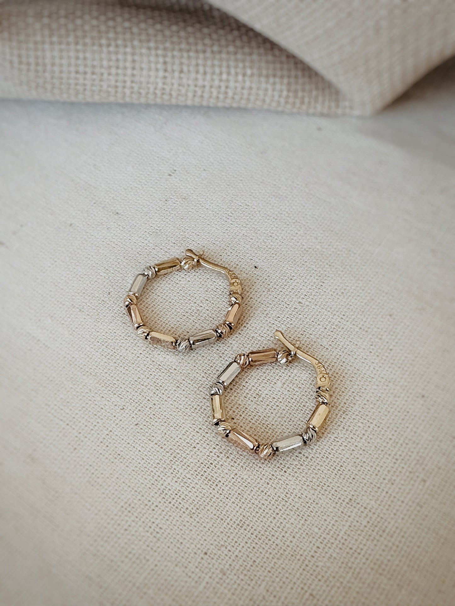 14K Solid Gold Dainty Hoop Earrings, Solid Gold Hoops