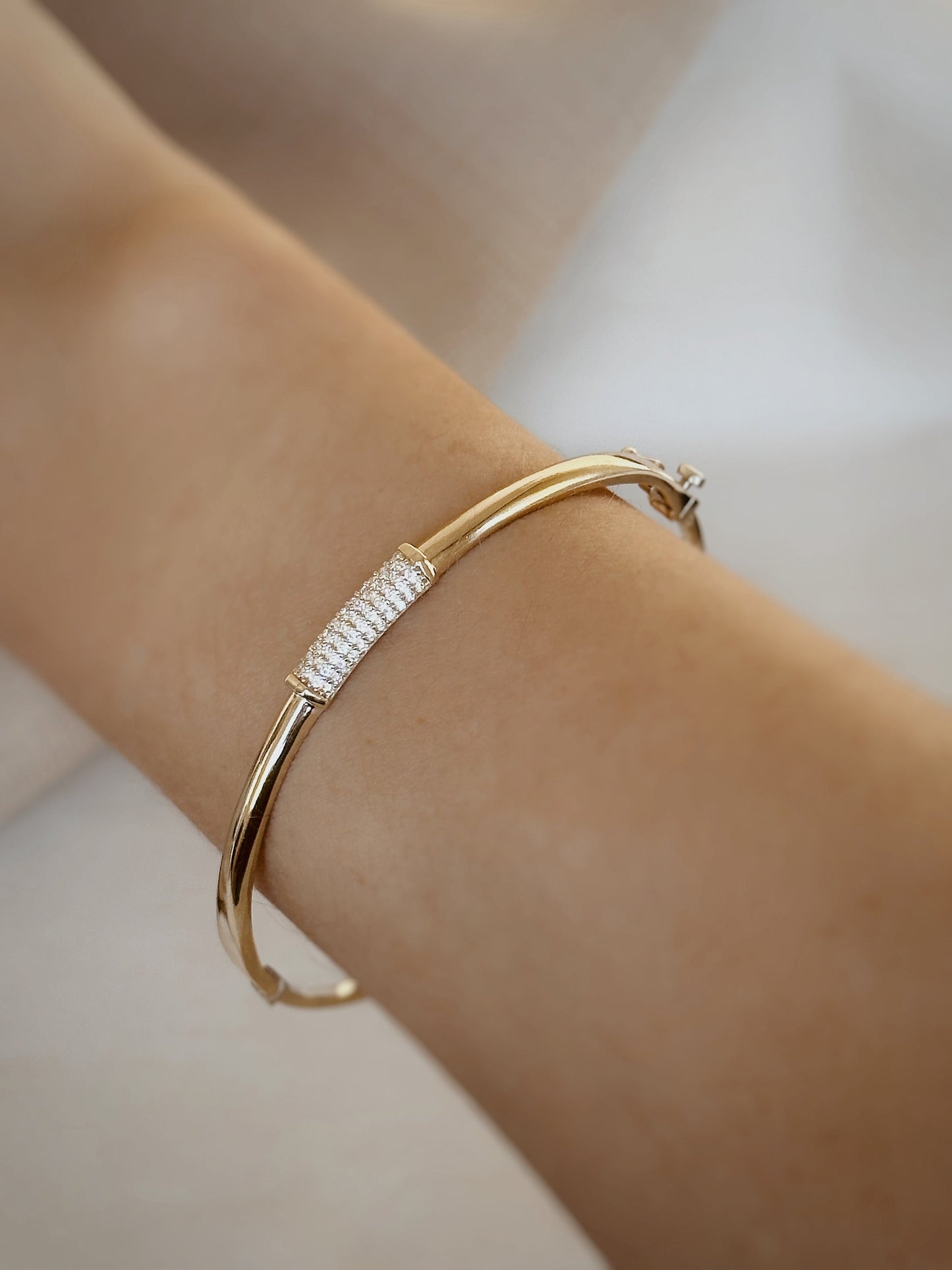 Classic Gold Bracelet, Custom Gold Bangle