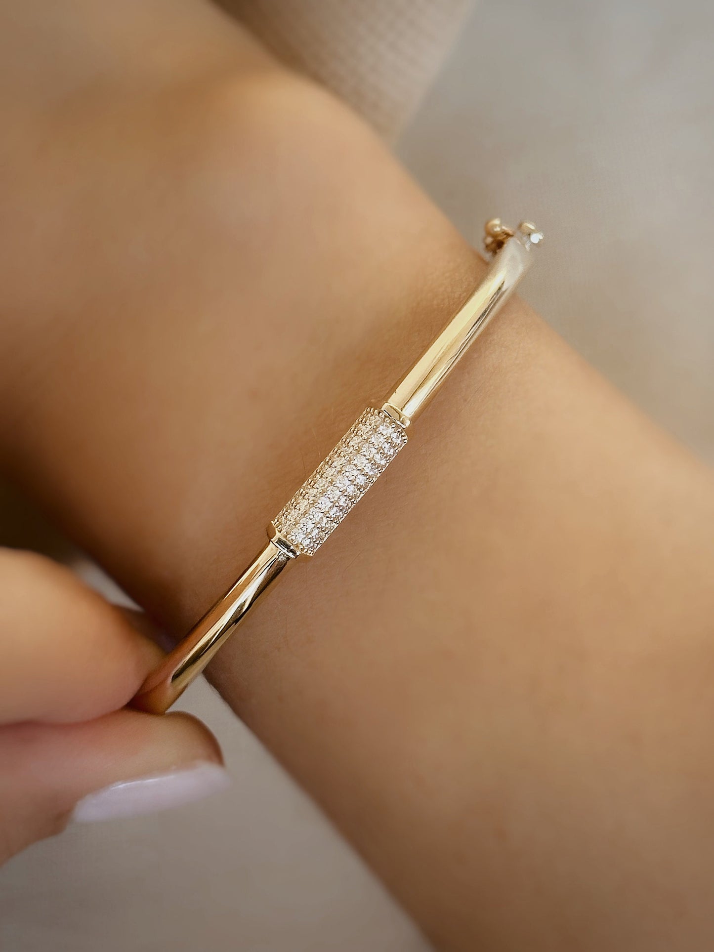 Classic Gold Bracelet, Custom Gold Bangle