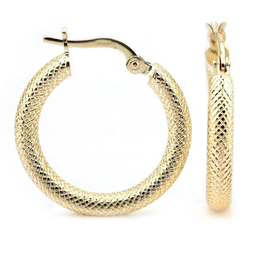 14k Solid Gold Hoop Earrings ,Minimalist Earring